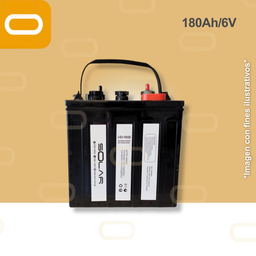 [Batería-6V-180Ah] Batería de Ácido plomo líquido 180Ah 6V