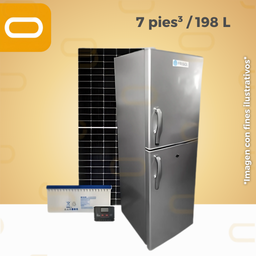 [Sis-Refri-198L] Sistema SOLAR Refrigerador 7 pies³ / 198 Litros