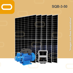 [Sis-19-214-SQB-3-50-550-90-PM450W] Sistema Bomba Solar Periferica SQB-3-50-450W