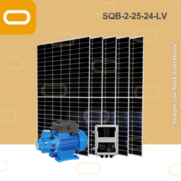 [Sis-25-320-LV-SQB-2-25-24-210-PM450W] Sistema Bomba Solar Periferica SQB-2-25-24-LV-450W