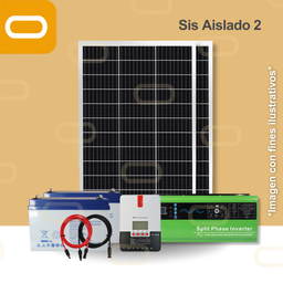 [Sis Aislado 2 240V] Sistema Aislado 2 kWh al día 330W Salida 240V AC