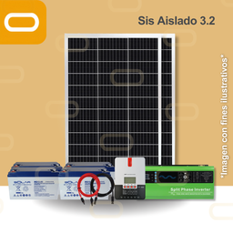 [Sis Aislado 3.2 240V] Sistema Aislado 3.2 kWh al día 380W Salida 240V AC