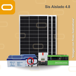 [Sis Aislado 4.8 240V] Sistema Aislado 4.8 kWh al día 380W Salida 240V AC