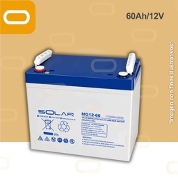 [Batería 12V 60Ah] Batería de Gel 60Ah / 12V