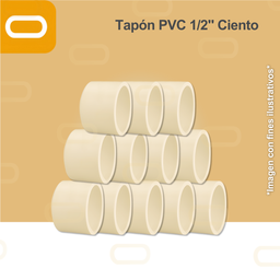 [Tapón-14167-CPVC-1/2"-Ciento] Tapón CPVC 1/2" - Ciento