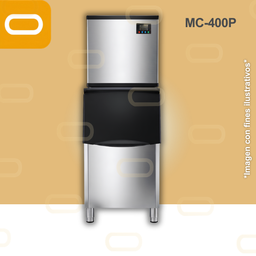 [Icemaker-MC-400P] Máquina de hacer hielo Comercial - MC400P - (168 a 335 Lbs/24 hrs)