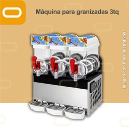 [Máquina-granizadas-XRJ15L×3-PCB] Máquina de granizadas 3 tanques