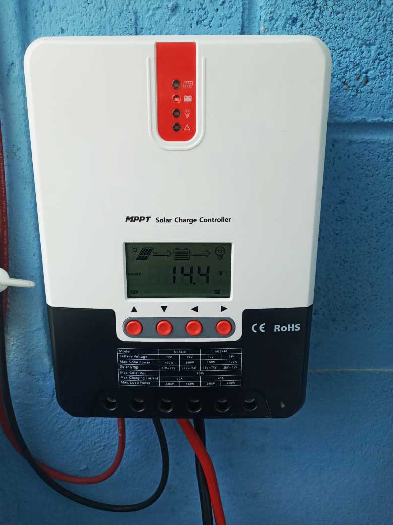 Instalacion 1 de Controlador MPPT 60A / 48V