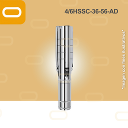 [19-191-4/6HSSC-36-56-380-3000-AD] Bomba Sumergible SOLAR 4/6HSSC-36-56-AD