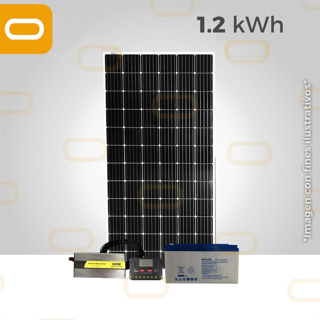 Sistema Aislado 1.2 kWh al día - 380