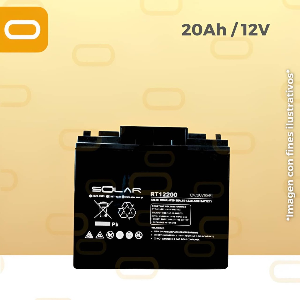 Batería de Gel de 20Ah / 12V