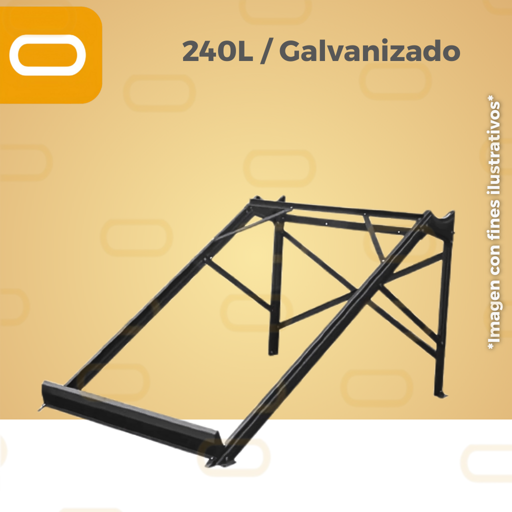 Marco para calentador 240 Litros galvanizado