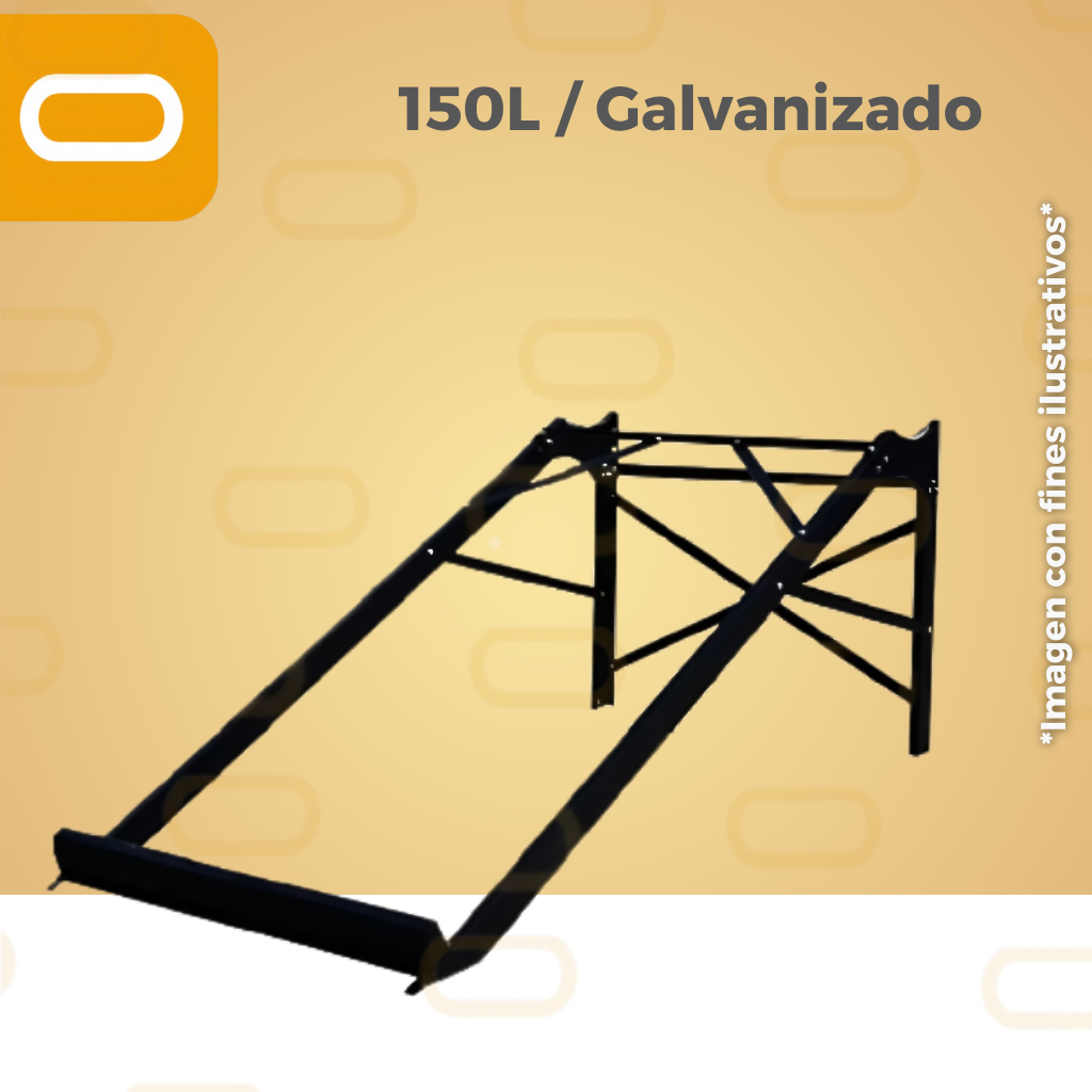 Marco para calentador 150 Litros galvanizado