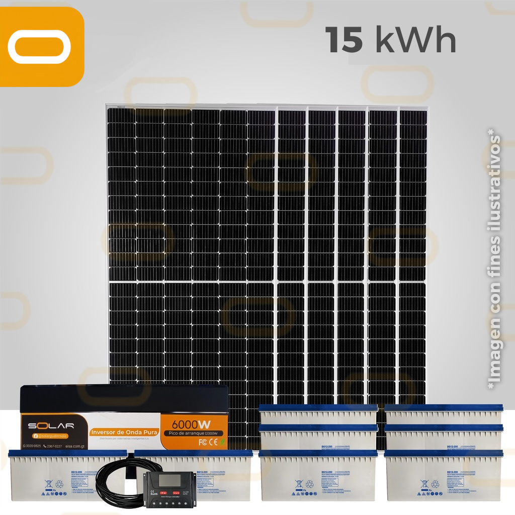 Sistema Aislado 15 kWh al día - 550