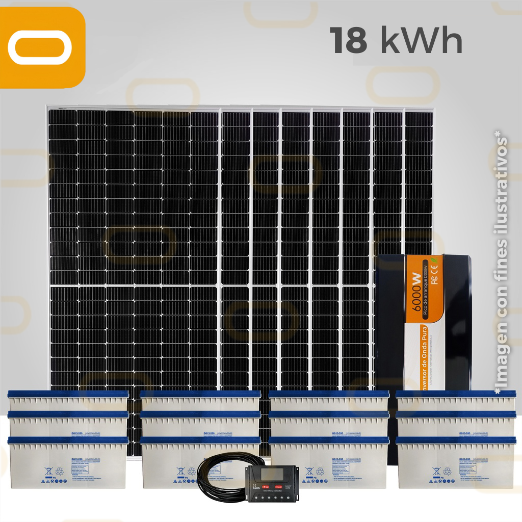 Sistema Aislado 18 kWh al día - 550