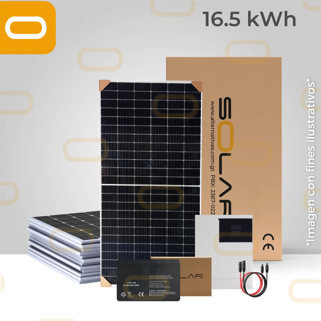 Sistema de Backup 16.5kWh al día / 4400Wp