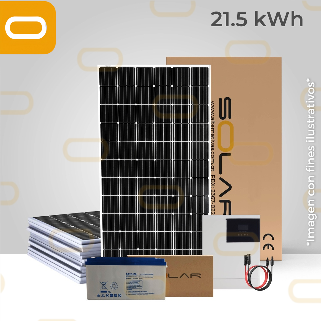 Sistema de Backup 21.5kWh al día / 5700Wp