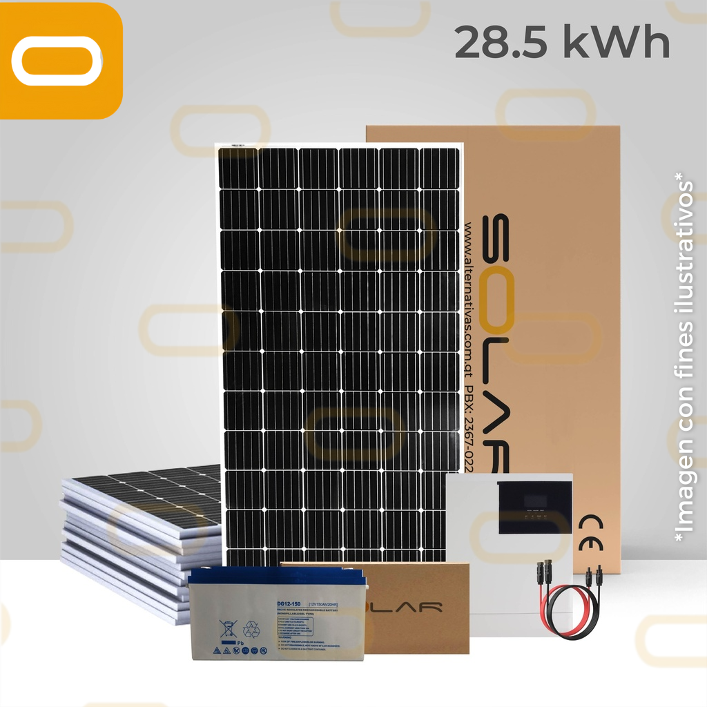 Sistema de Backup 28.5kWh al día / 7980Wp