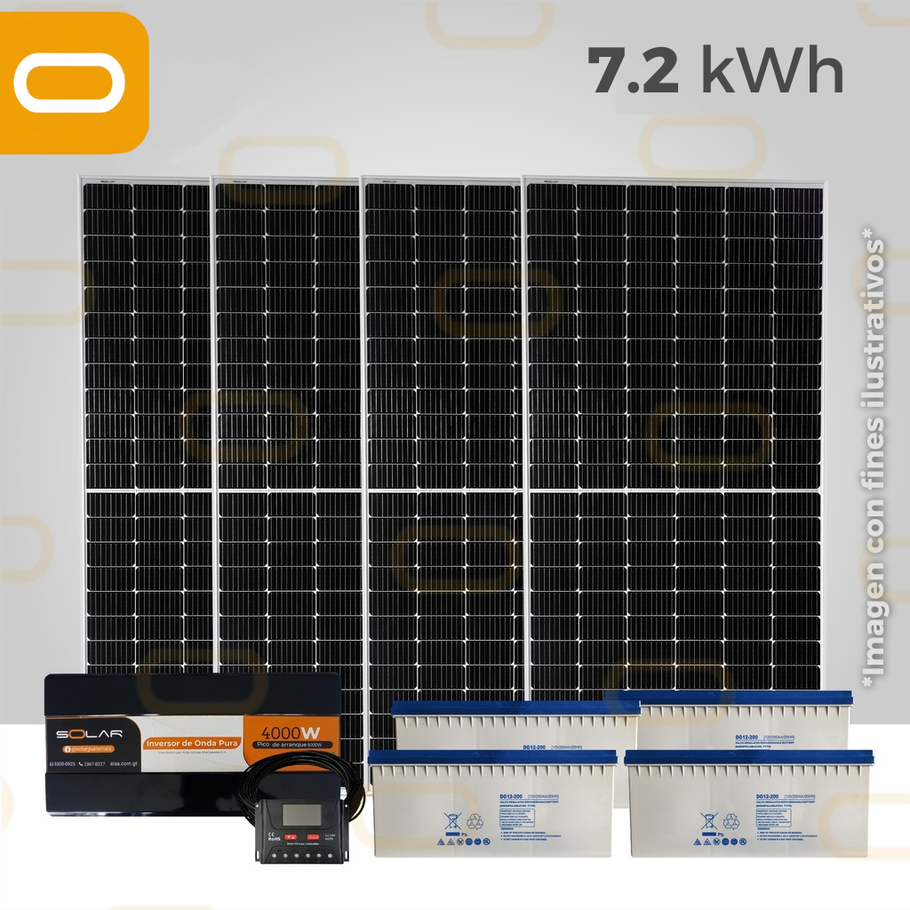 Sistema Aislado 7.2 kWh al día - 550