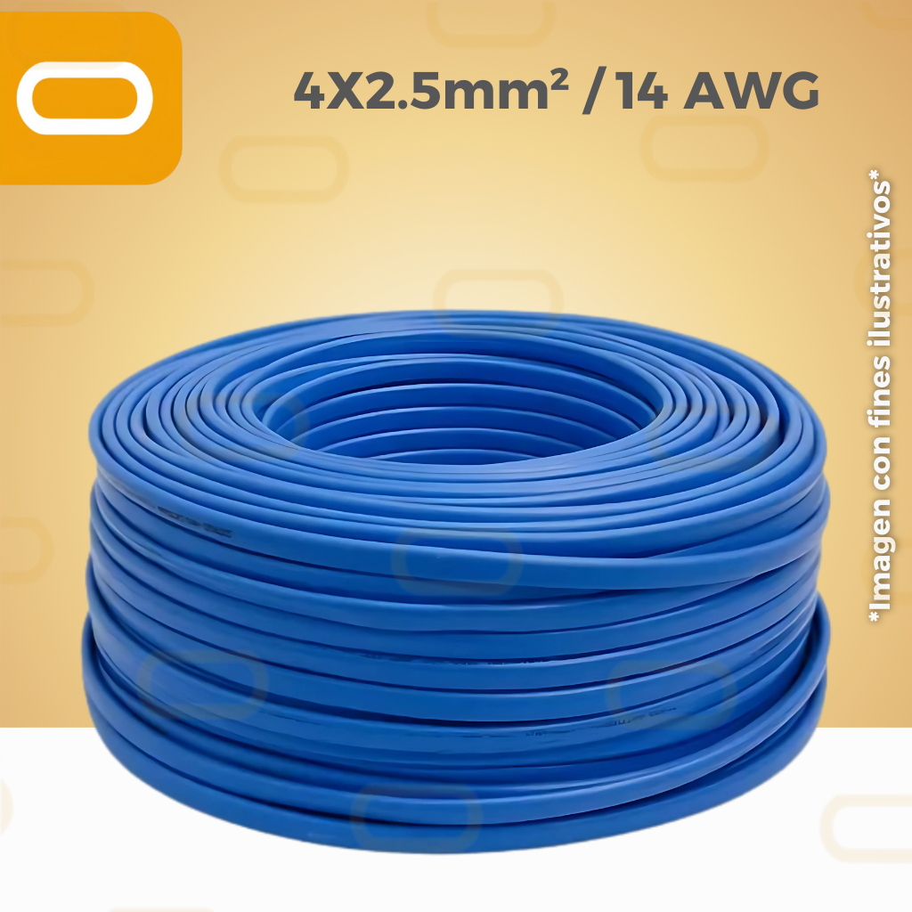 Cable Sumergible 4x2.5mm² / 14 AWG