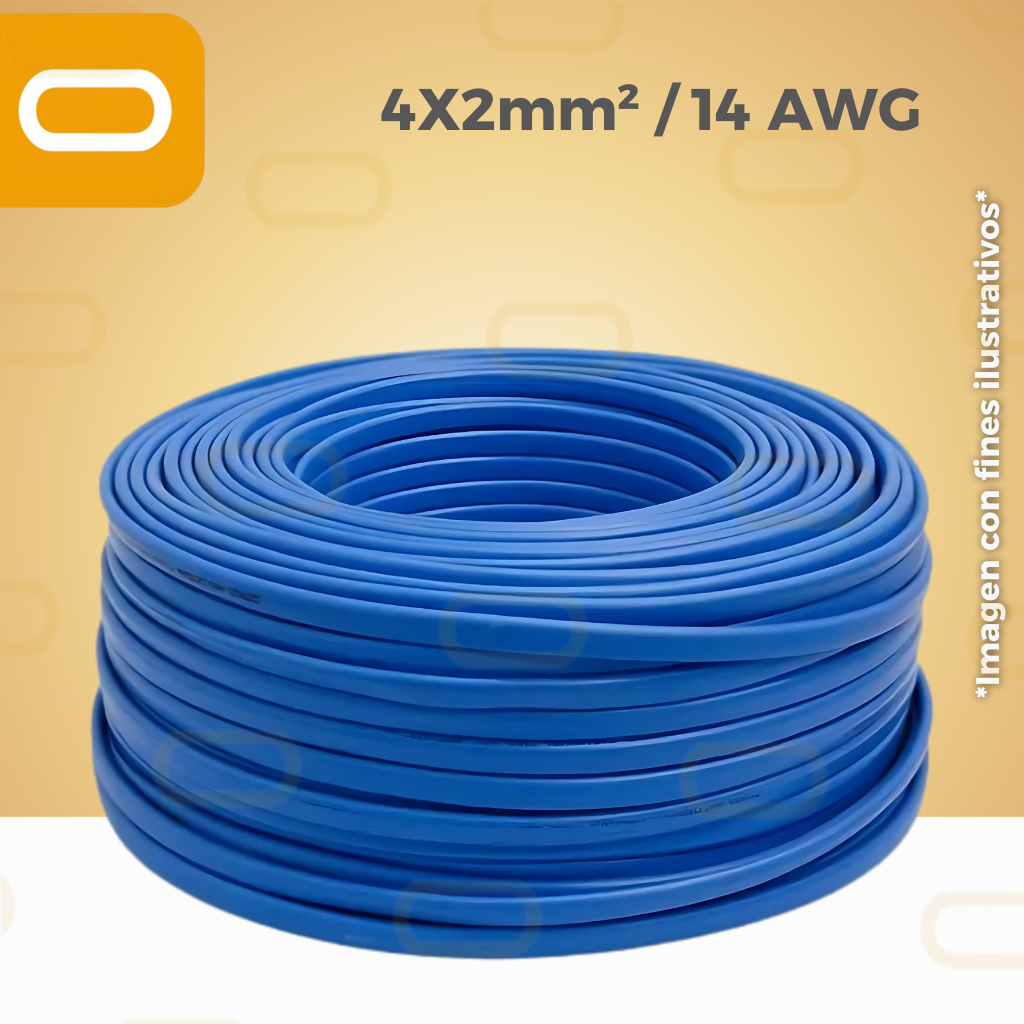 Cable Sumergible 4x2mm² / 14 AWG