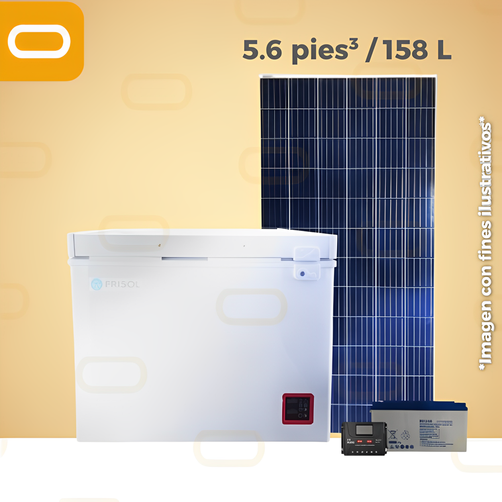 Sistema SOLAR Congelador 5.6 pies³ / 158 Litros