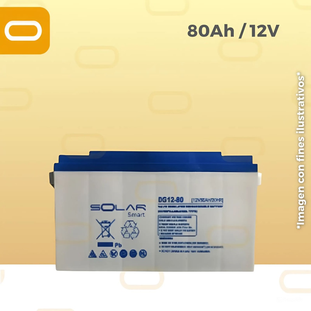 Batería de Gel de 80Ah / 12V