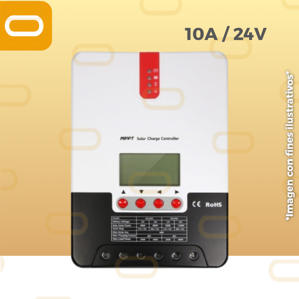 Controlador MPPT 10A / 24V