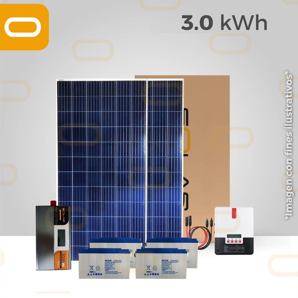 Sistema Aislado 3.0 kWh al día - 330